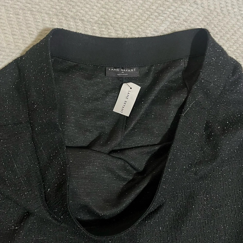 🖤New Lane Bryant Knit Tweed Metallic Thread Mini Skirt🖤 - Picture 6 of 8